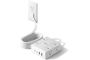 612NrGLfOqL._AC_UL300_SR300200_.jpg 10Ft Extension Cord with Multiple Outlets, Flat Plug Surge Protector Power Strip 10 Ft Long Cord, 8 Outlets & 4 USB Ports (2 | SEO优化标题