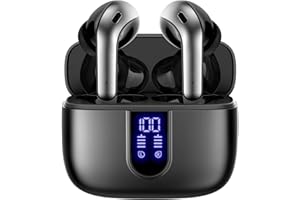 TAGRY Bluetooth Headphones True Wireless Earbuds 60H Playback LED Power Display Earphones with Wireless Charging Case IPX5 Wa | SEO优化标题