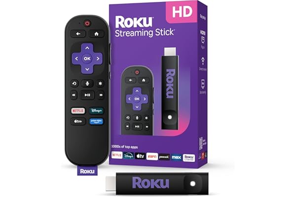 Roku Streaming Stick HD — HD Streaming Device for TV with Roku Voice Remote, Free & Live TV | SEO优化标题