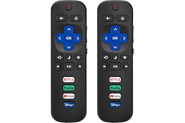 (Pack of 2) Replacement Remote Control Only for Roku TV, Compatible for TCL Roku/Hisense Roku/Onn Roku/Sharp Roku/Element Rok | SEO优化标题