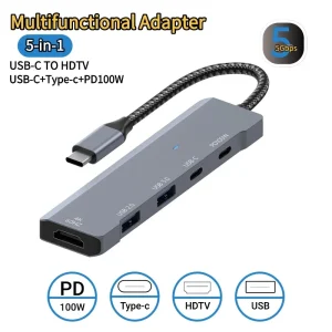 S6a8e8f929767494f8c189f75bdfb8545r-2.webp 2K HDMI Hub C PD Fast Charge USB 3.0 2.0 HUB