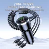 230W 5-Port USB-C Car Charger QC3.0