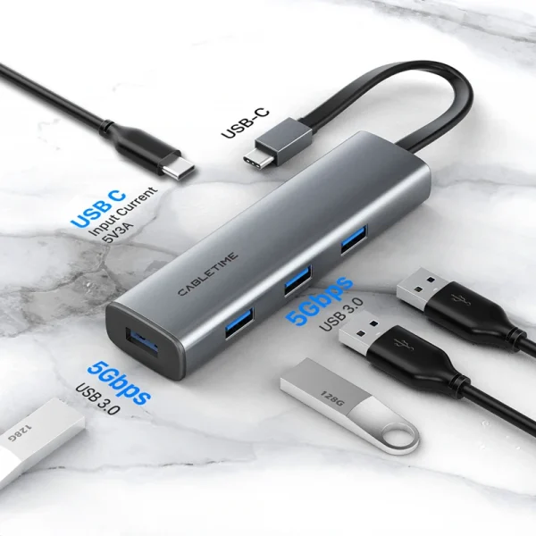 Sfea1fba70195447bb12e7153fb0e37b6Q-2.webp 4-in-1 USB-C Hub for Laptop DELL